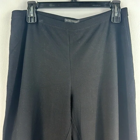 Eileen Fisher Pull On Wide Straight Leg Pants - Picture 2 of 5